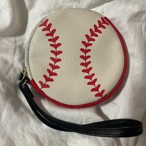 Betsey Johnson Baseball Coin purse Wristlet Wallet ⚾️